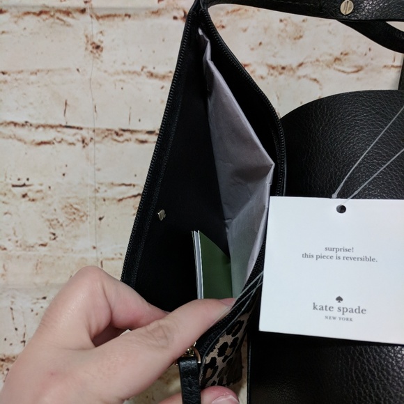 Kate Spade Leopard Arch Place Mya Reversible Tote - Picture 7 of 8